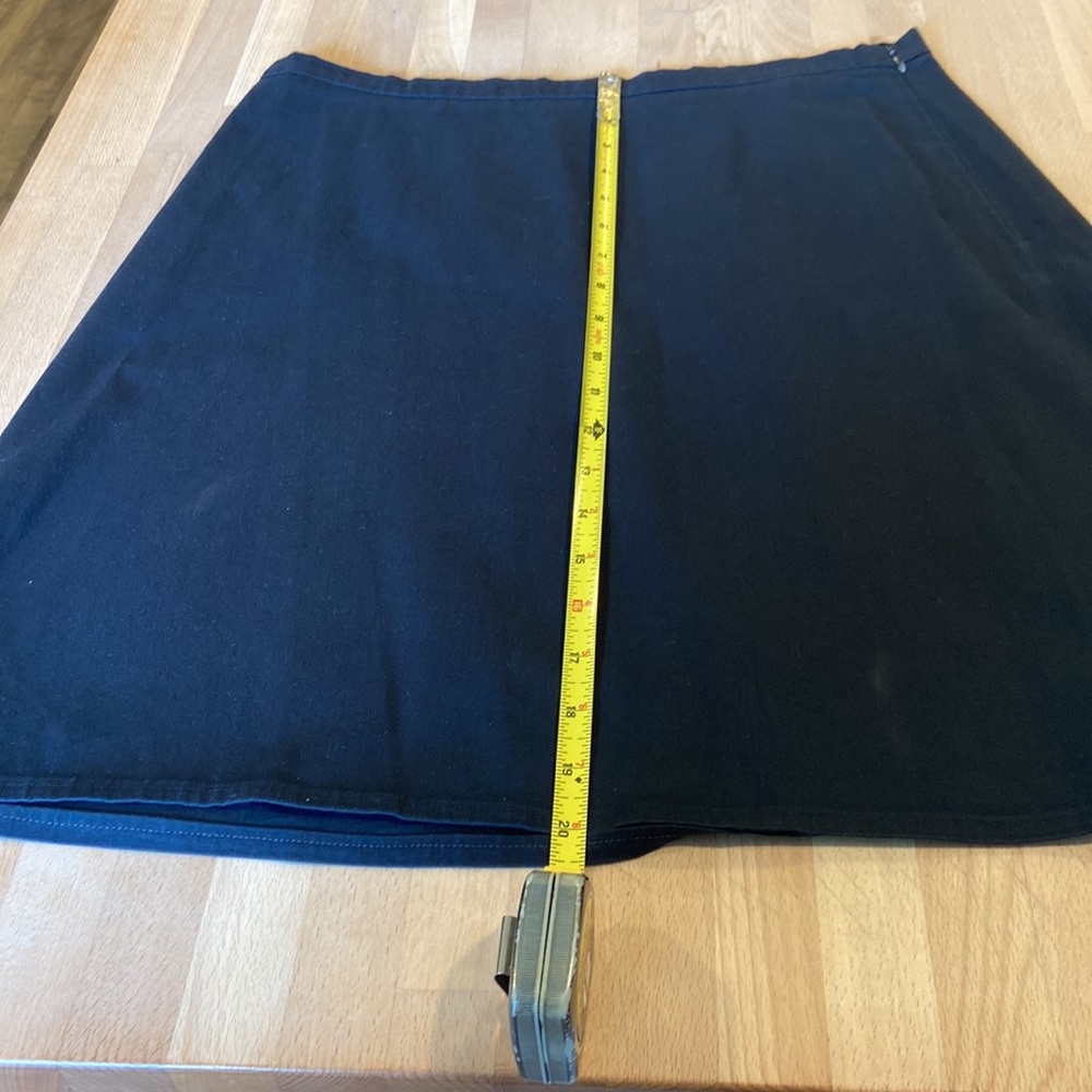 Piazza Sempione black cotton skirt size 46 Italian 10 US - Picture 4 of 8